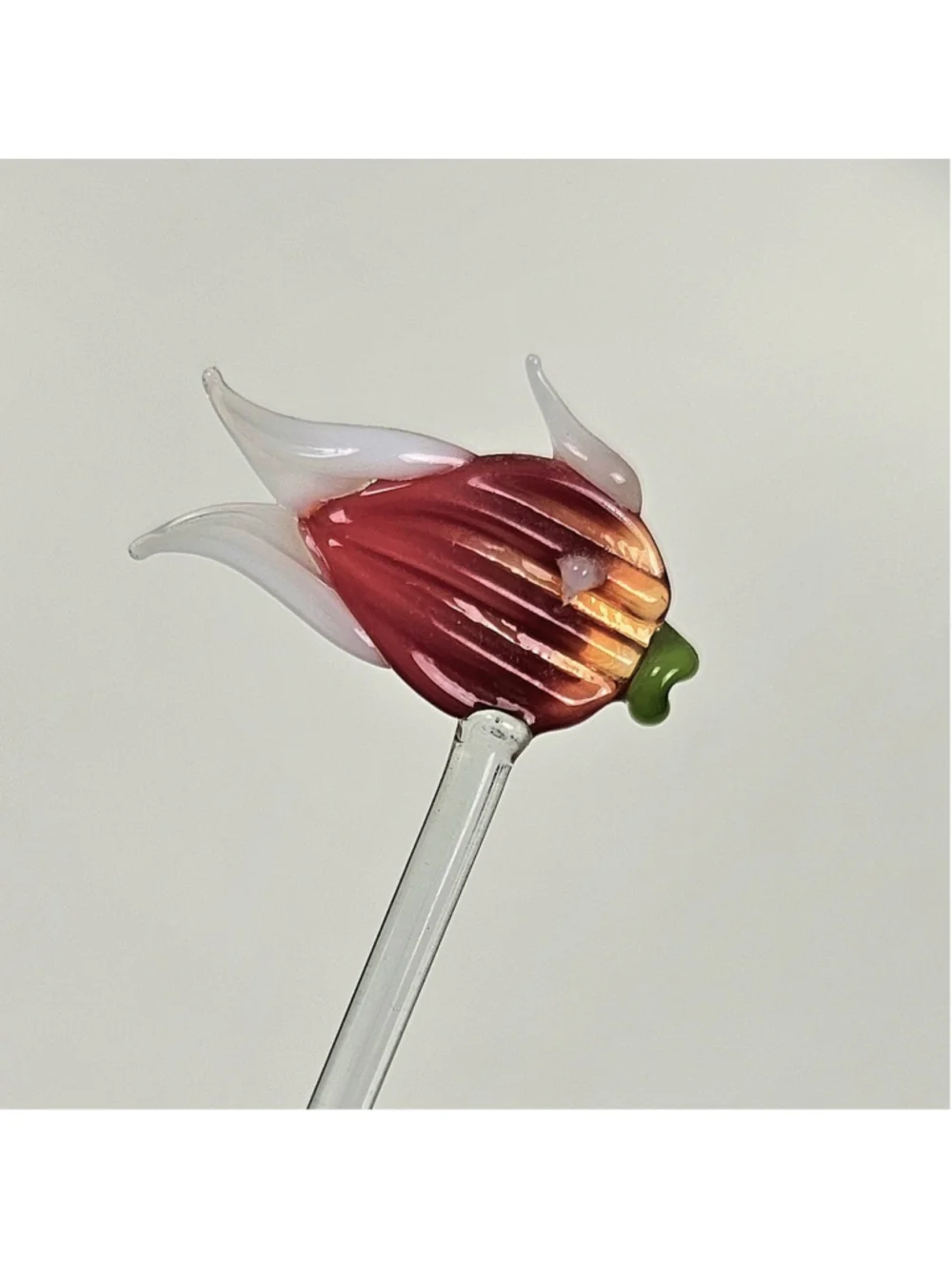 Lauscha gondola Glass object for cocktail skewers Bowles skewers Venice ship VTG